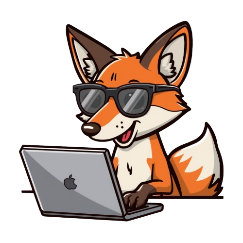 brandfoxo fox carrying laptop